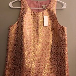 JCrew Metallic Top NWT